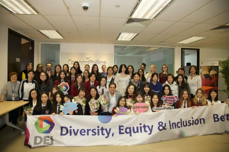 Girls in STEMM Program Visits ConocoPhillips China